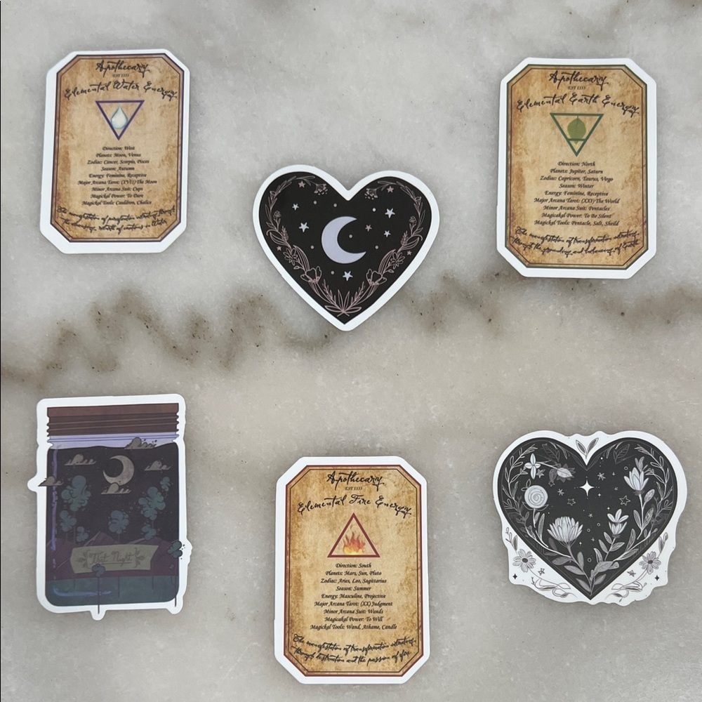 Mystical Waterproof Apothecary Stickers